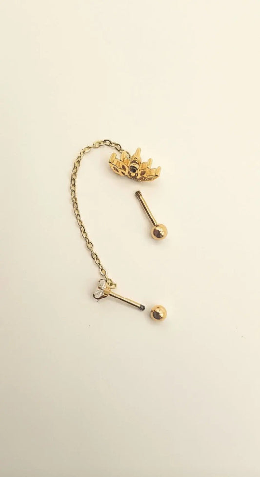 Boucle d'oreille LUNÉA (1 unité) ECLOSIA BIJOUX