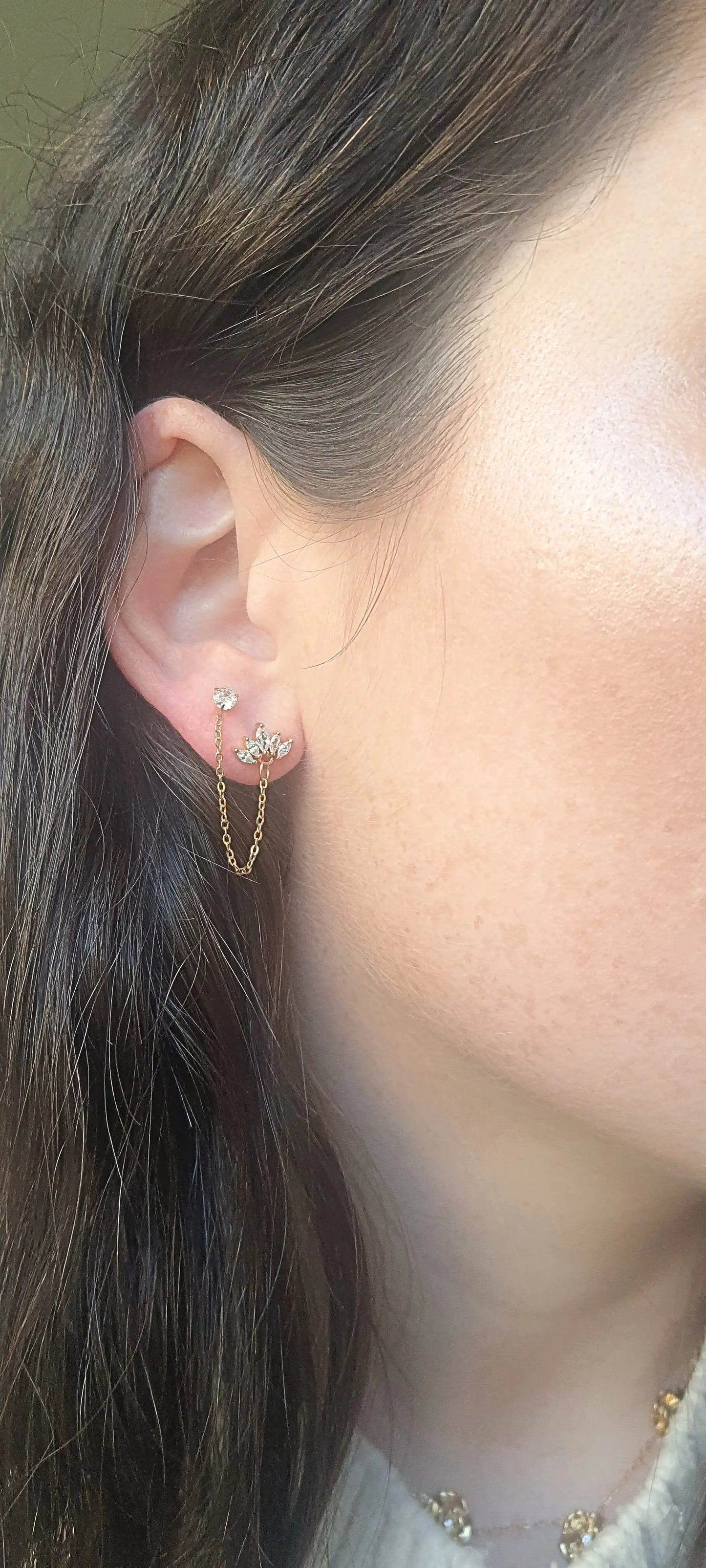 Boucle d'oreille LUNÉA (1 unité) ECLOSIA BIJOUX