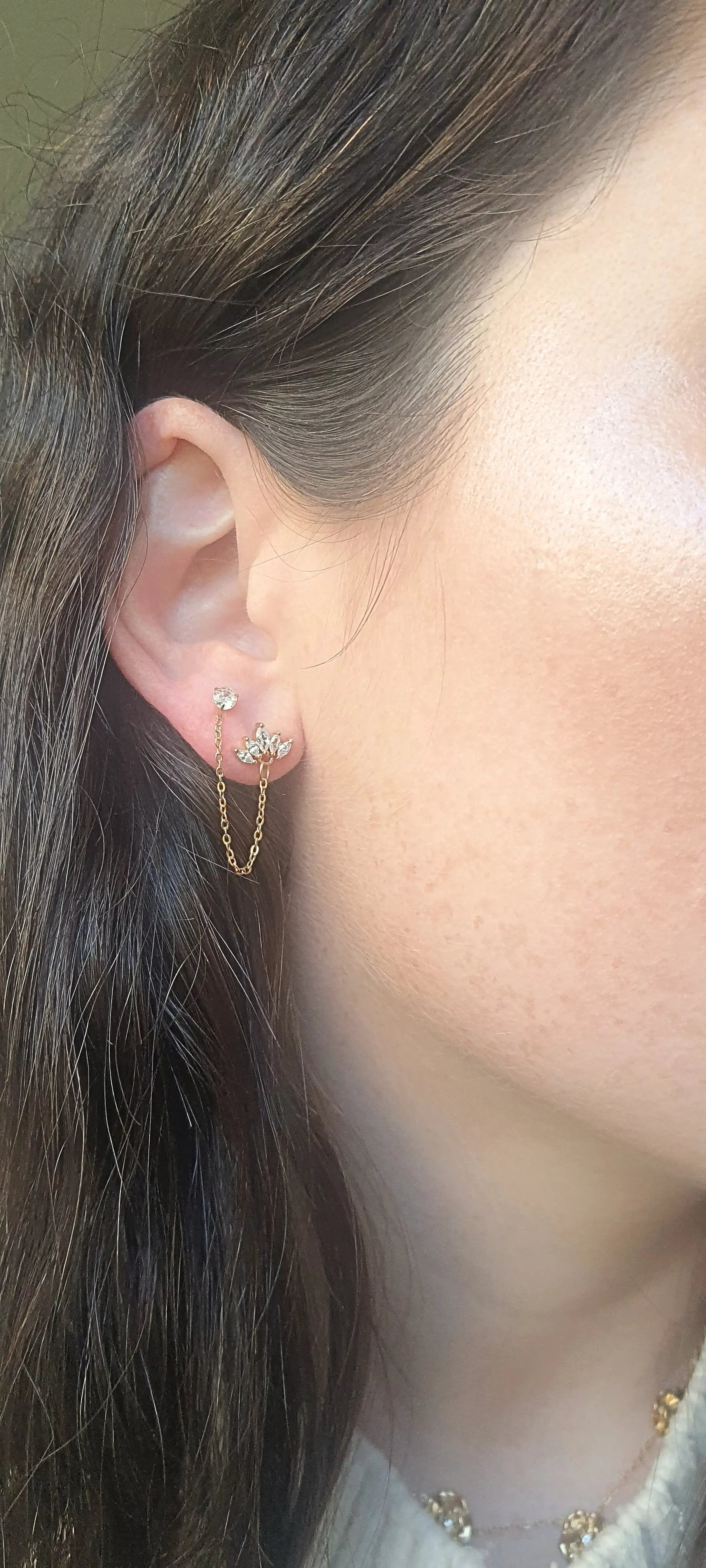 Boucle d'oreille LUNÉA (1 unité) ECLOSIA BIJOUX