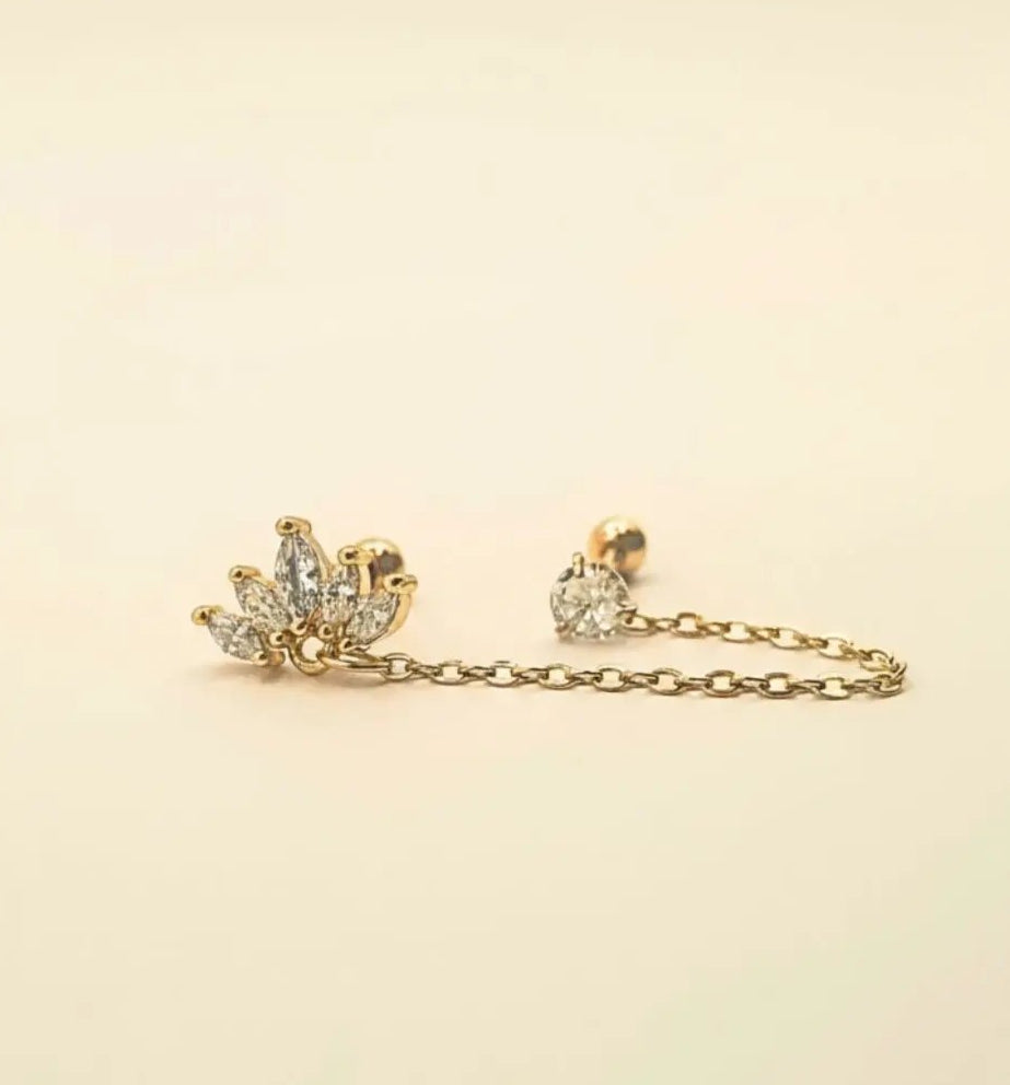 Boucle d'oreille LUNÉA (1 unité) ECLOSIA BIJOUX