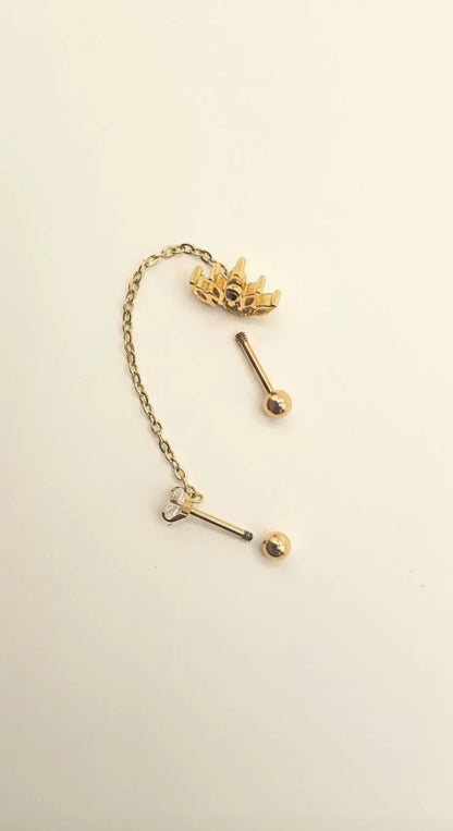 Boucle d'oreille LUNÉA (1 unité) ECLOSIA BIJOUX